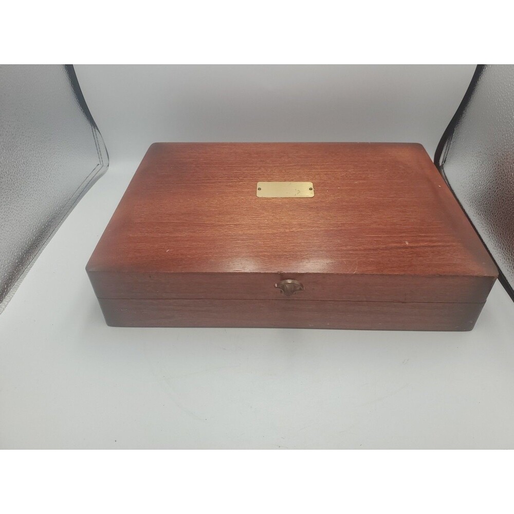 VTG Naken's Silverware Chest Tarnish Proof Pacific Red Cloth Case Box - Picture 9 of 16